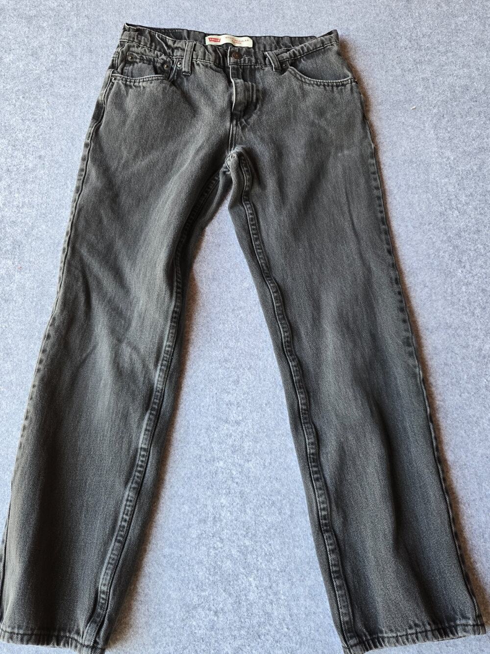 Levi's 502 Women's Jeans Black Slim Taper Premium Denim Size 16 (28x27)